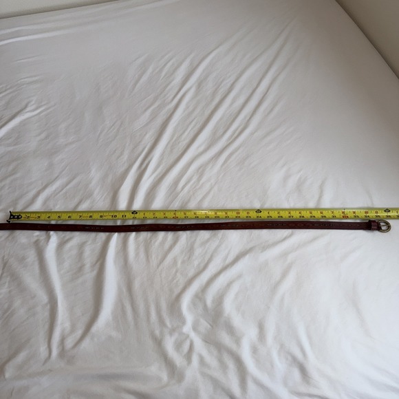 Leather Belt Women Size 31-35 Southwest Turquoise Beads - Picture 3 of 6